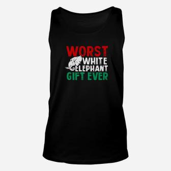 Worst White Elephant Gift Ever Christmas Holiday Unisex Tank Top - Seseable