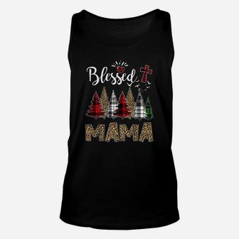 Xmas Blessed Mama Cute Gifts For Your Mom Unisex Tank Top - Seseable