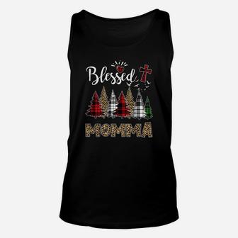 Xmas Blessed Momma Best Gifts For Mom Christmas Unisex Tank Top - Seseable