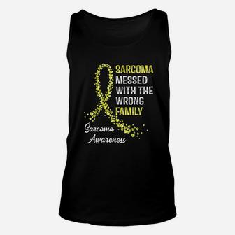 Yellow Ribbon Sarcoma Awareness Family Support Unisex Tank Top - Seseable