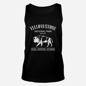 Yellowstone Bison Yellowstone National Park T-shirt Unisex Tank Top - Seseable