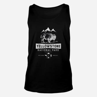 Yellowstone National Park Gifts Us Bison Buffalo Vintage Unisex Tank Top | Seseable CA
