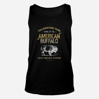 Yellowstone National Park Us Bison Buffalo Vintage Unisex Tank Top | Seseable CA
