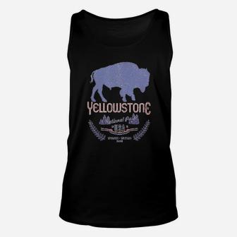 Yellowstone National Park Vintage Distressed Unisex Tank Top | Seseable CA