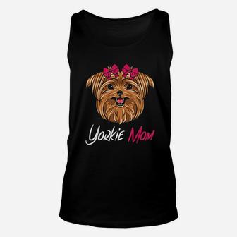 Yorkie Terrier Mom Dog Lovers Unisex Tank Top - Seseable