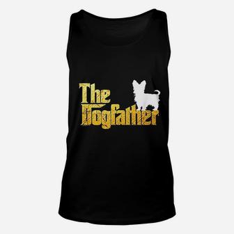 Yorkie The Dogfather, dad birthday gifts Unisex Tank Top - Seseable
