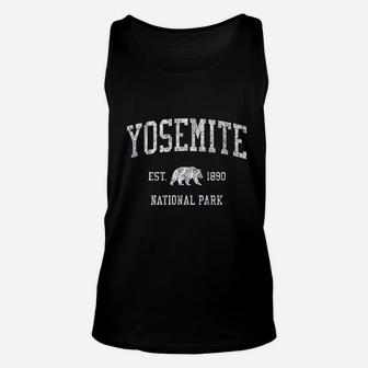 Yosemite Vintage National Park Sports Design Unisex Tank Top - Seseable