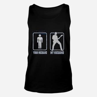 Your Husband My Husband Bass Guitar Funny Made On Demand In Usa Unisex Tank Top - Seseable