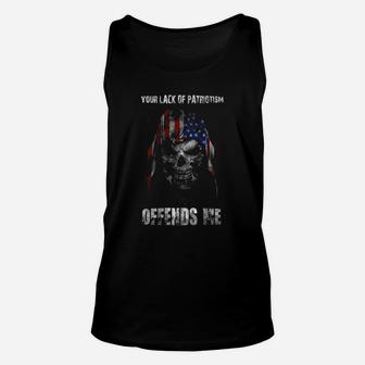 Your Lack Of Patriotism Offends Me Unisex Tank Top - Seseable