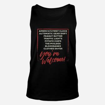 Youre Welcome Black History Month Pride African Inventors Unisex Tank Top - Seseable