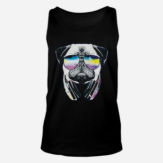 Youth Pug Music Revision Gifts Unisex Tank Top - Seseable