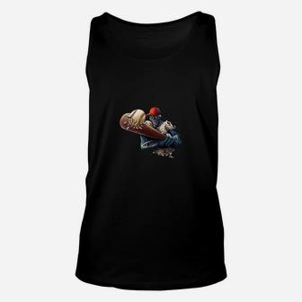 Zombie Baseball Slugger Halloween T-shirt Unisex Tank Top - Seseable