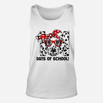 101 Days Of School Dalmatian Dog Unisex Tank Top - Seseable