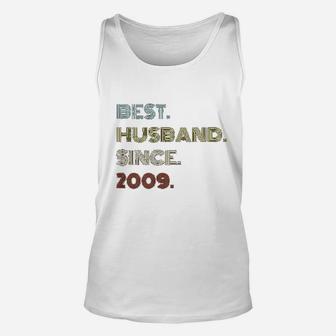 12th Wedding Anniversary Gift Best Husband Since 2009 Unisex Tank Top - Seseable