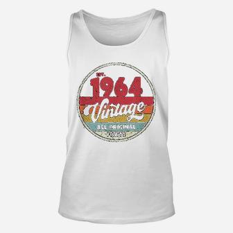 1964 Vintage Birthday Retro Style Unisex Tank Top - Seseable