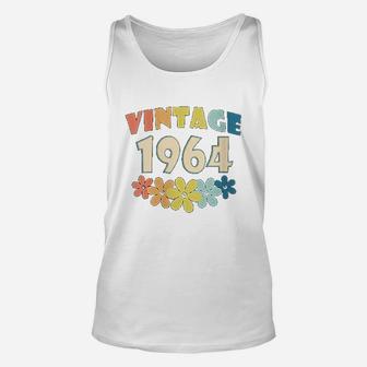 1964 Vintage Flowers 58th Birthday Gift 58 Years Old Unisex Tank Top - Seseable