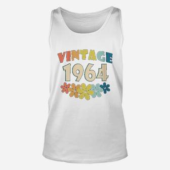 1964 Vintage Flowers 58th Birthday Gift 58 Years Old Unisex Tank Top - Seseable