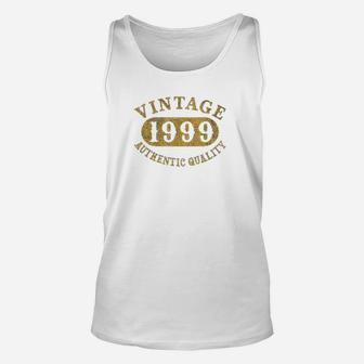 23 Years Old 23rd Birthday Anniversary Gift Vintage 1999 Unisex Tank Top - Seseable