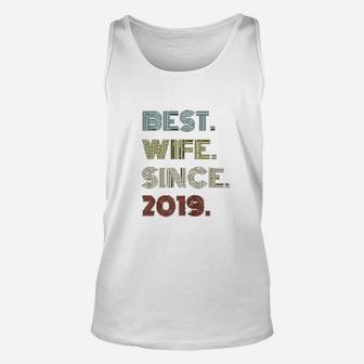 2nd Wedding Anniversary Gift Best Wife Since 2019 Unisex Tank Top - Seseable