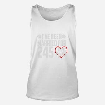 35th Wedding Anniversary Gift For Dog Lover Couple Unisex Tank Top - Seseable