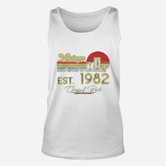 40 Years Old Born Made In 1982 Vintage 40th Birthday Unisex Tank Top - Seseable