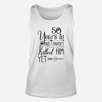 50th Wedding Anniversary Gift For Her 50 Years Of Marriage Unisex Tank Top - Seseable