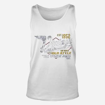 69th Birthday Gift Vintage 1952 Aged To Perfection Vintage Racing Unisex Tank Top - Seseable