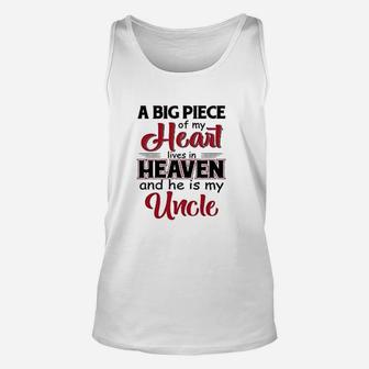 A Big Piece Of My Heart Lives He Is My Uncle Unisex Tank Top - Seseable