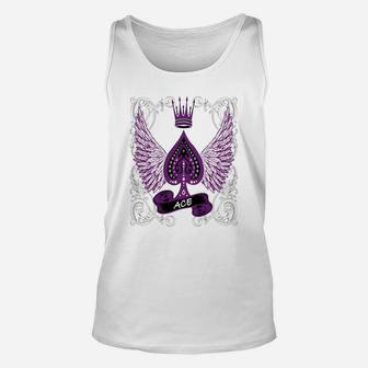 Ace Ornate Lgbt Asexual Pride T-shirts Unisex Tank Top - Seseable