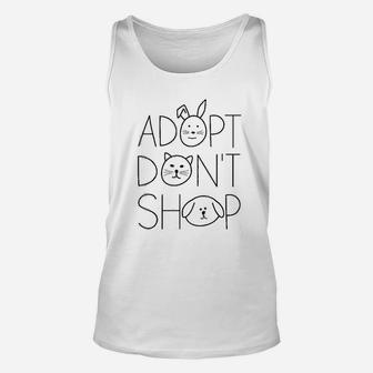 Adopt Dont Shop Animal Rescue For Animal Lovers Unisex Tank Top - Seseable