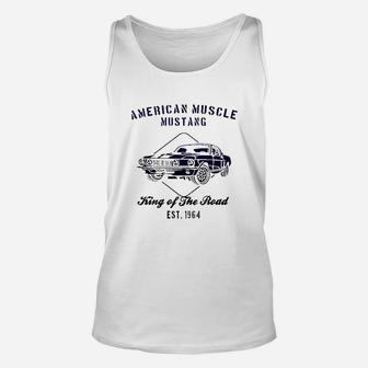 American Muscle Mustang Gt 500 Classic Car Racing 1964 Car Unisex Tank Top - Seseable