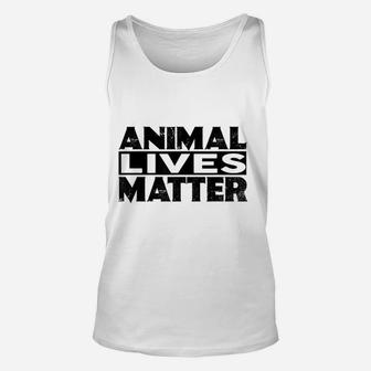 Animal Lives Matter Rights Vegan Vegetarian Unisex Tank Top - Seseable