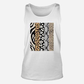 Animal Print Stripes Leopard Cheetah Zebra Tiger Unisex Tank Top - Seseable