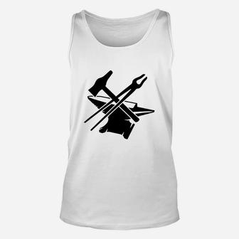 Anvil With Hammer And Tongs Unisex Tank Top - Seseable