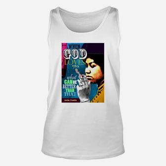 Aretha Franklin Inspirational Quote Unisex Tank Top - Seseable