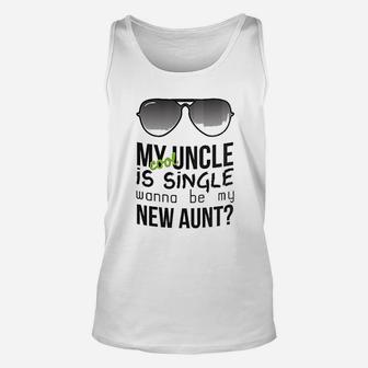 Aunt Uncle Mug Funny Nephew Niece Quote Engagement Couple Unisex Tank Top - Seseable