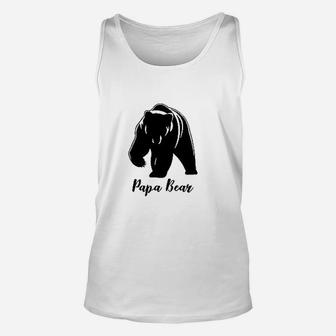 Baby And Papa Bear Unisex Tank Top - Seseable