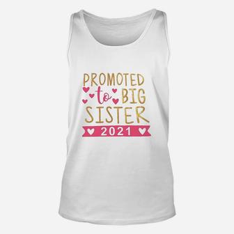 Baby Girl Promoted To Big Sister Letter Print Clothes Outfit Unisex Tank Top - Seseable