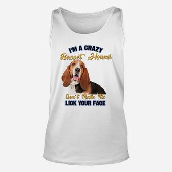 Basset Hound Lick Your Face Dog Lovers Unisex Tank Top - Seseable