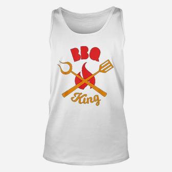Bbq King Hot Grilled Barbecue Tools Grilling Gift For Dad Unisex Tank Top - Seseable
