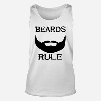 Beards Rule Close Cropped Funny Vintage Unisex Tank Top - Seseable