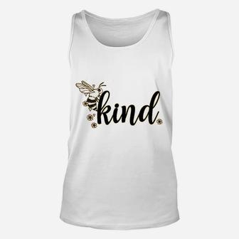Bee Kind Cute Summer Save The Bees Graphic Unisex Tank Top - Seseable