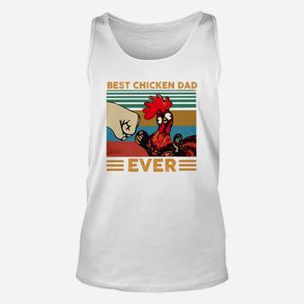 Best Chicken Dad Ever Vintage T-shirt Unisex Tank Top - Seseable