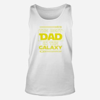 Best Dad In The Galaxy Fathers Day For Star Dad Premium Unisex Tank Top - Seseable