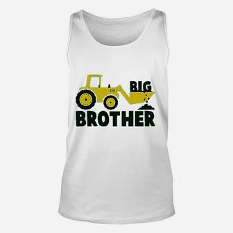 Big Brother Toddler Boys Tractor Big Bro Promoted To Big Brother Unisex Tank Top - Seseable