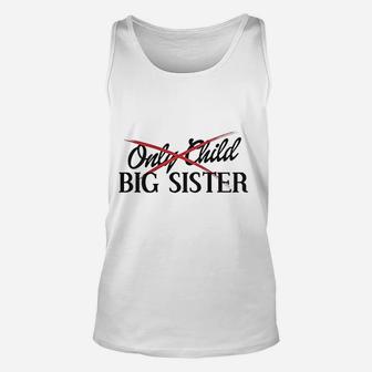 Big Girls From Only Child To Big Sister Youth Unisex Tank Top | Seseable UK