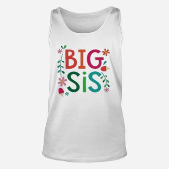 Big Sis Girls Cute Sister Announcement Gift Toddler Unisex Tank Top - Seseable