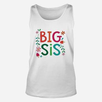 Big Sis Girls Cute Sister Announcement Unisex Tank Top - Seseable