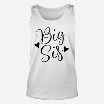 Big Sis Girls Cute Sister Announcement Youth Unisex Tank Top - Seseable