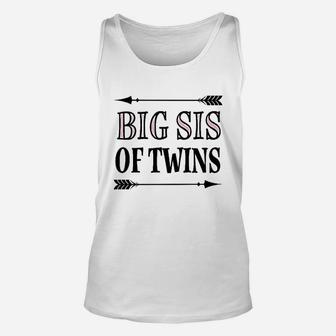 Big Sis Of Twins Sister Announcement Unisex Tank Top - Seseable